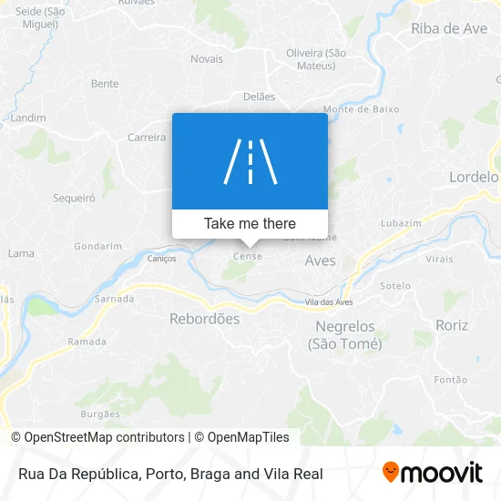 Rua Da República map