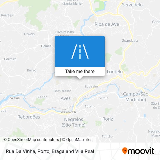 Rua Da Vinha mapa