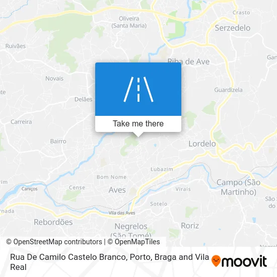 Rua De Camilo Castelo Branco map