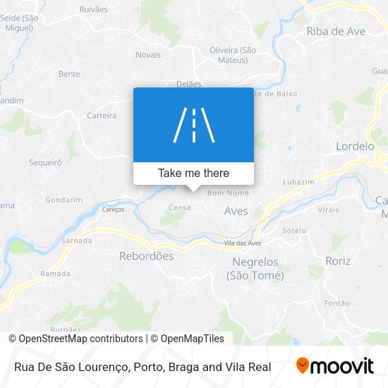 Rua De São Lourenço map