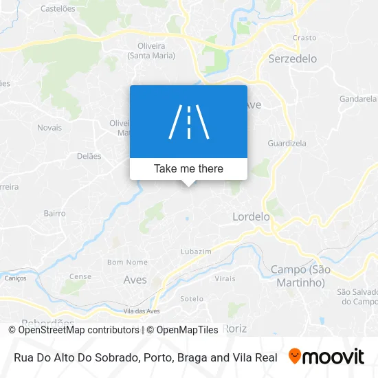 Rua Do Alto Do Sobrado map