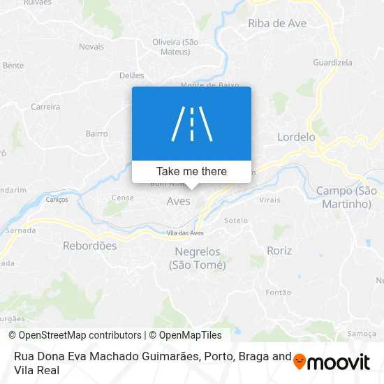 Rua Dona Eva Machado Guimarães map