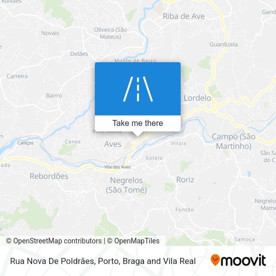 Rua Nova De Poldrães map