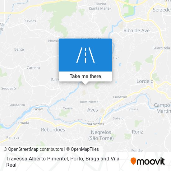 Travessa Alberto Pimentel mapa