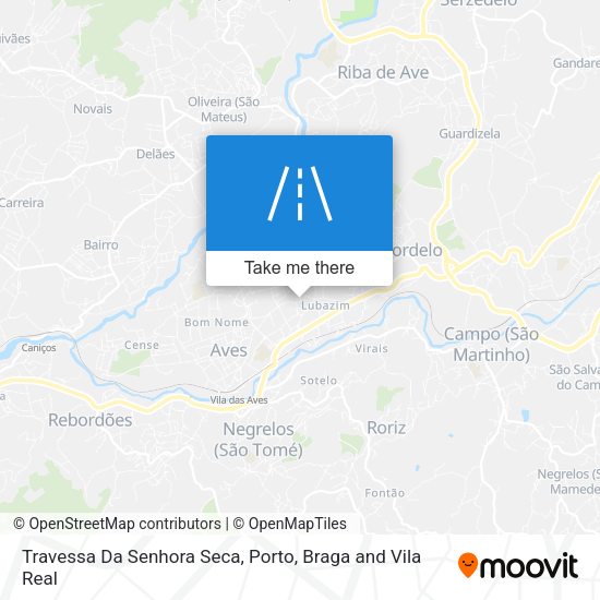 Travessa Da Senhora Seca mapa