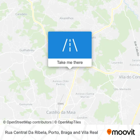 Rua Central Da Ribela map