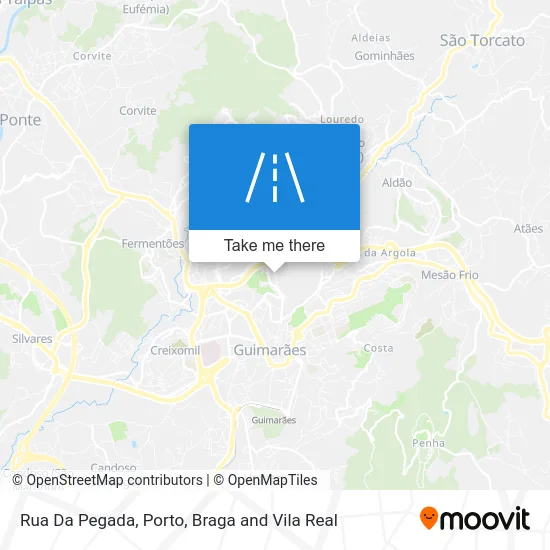 Rua Da Pegada map
