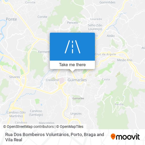 Rua Dos Bombeiros Voluntários mapa