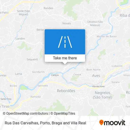 Rua Das Carvalhas map