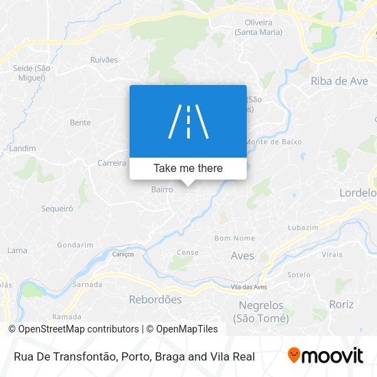 Rua De Transfontão mapa