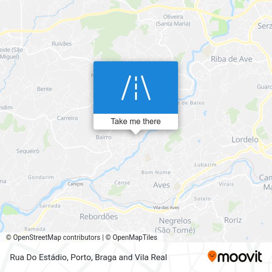 Rua Do Estádio mapa