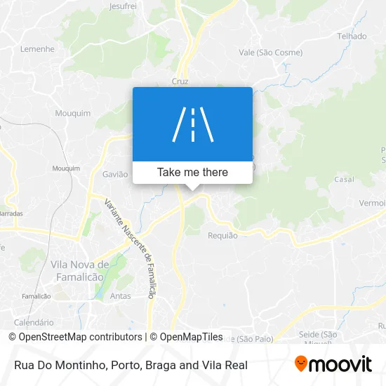 Rua Do Montinho map
