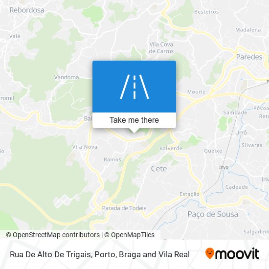 Rua De Alto De Trigais map