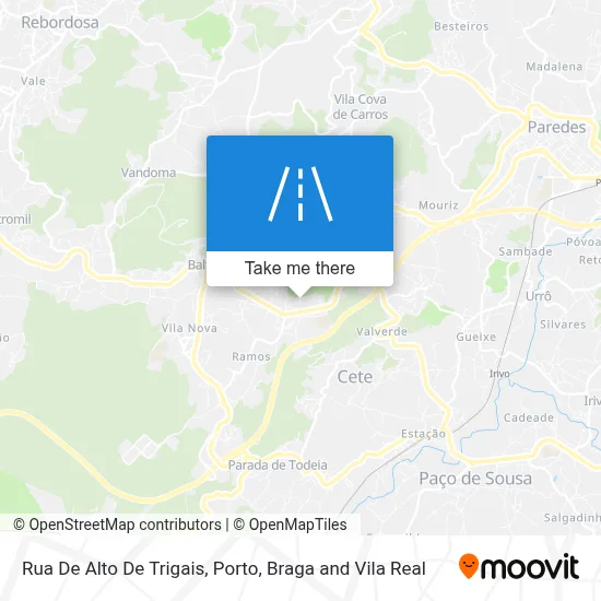 Rua De Alto De Trigais map