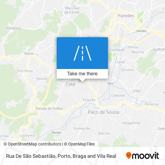 Rua De São Sebastião map