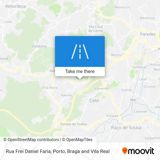 Rua Frei Daniel Faria map