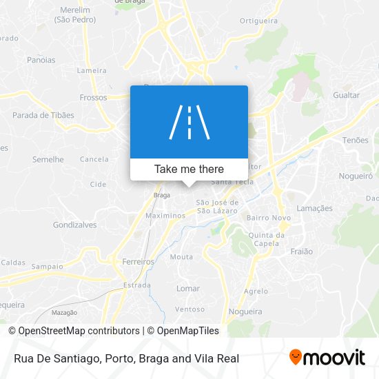 Rua De Santiago mapa