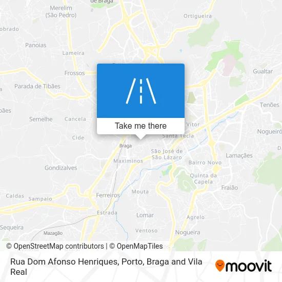 Rua Dom Afonso Henriques map