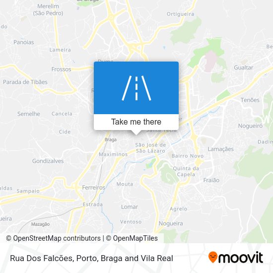 Rua Dos Falcões mapa