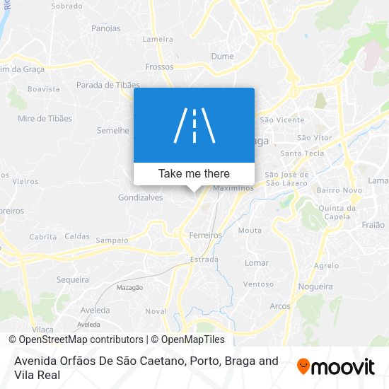 Avenida Orfãos De São Caetano map