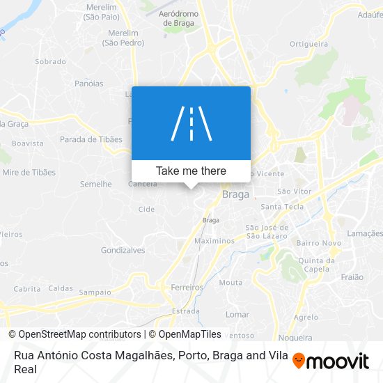 Rua António Costa Magalhães map