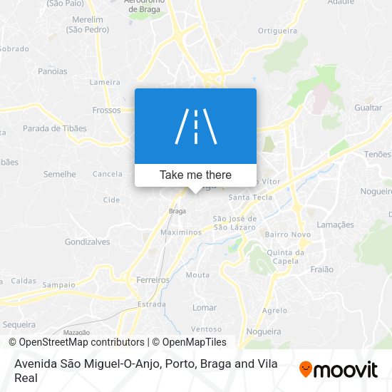 Avenida São Miguel-O-Anjo map