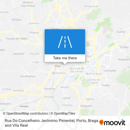 Rua Do Concelheiro Jerónimo Pimentel map