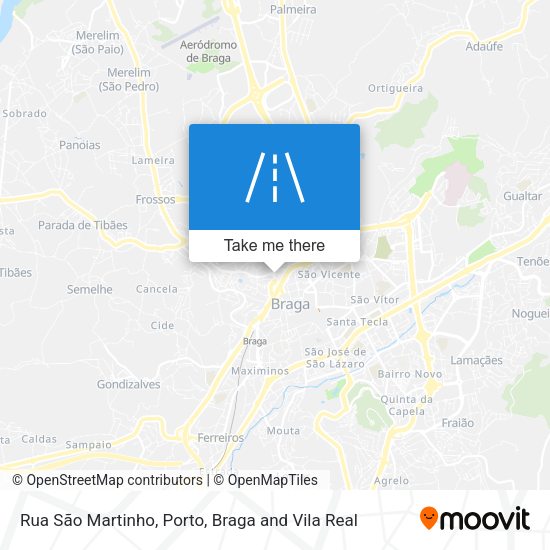 Rua São Martinho mapa