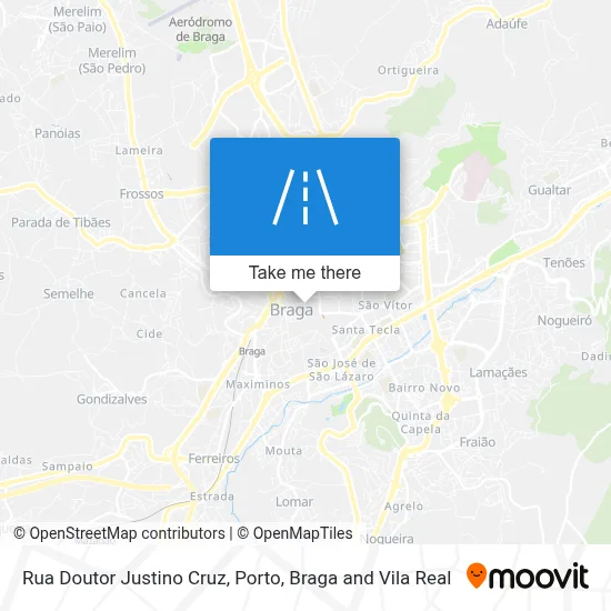 Rua Doutor Justino Cruz map