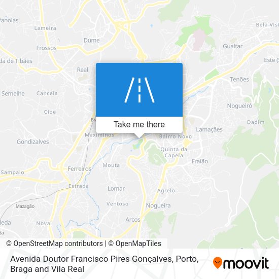 Avenida Doutor Francisco Pires Gonçalves map