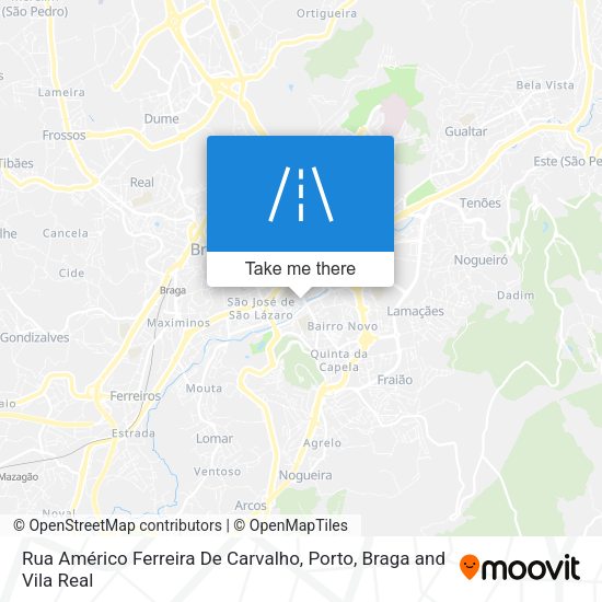 Rua Américo Ferreira De Carvalho mapa