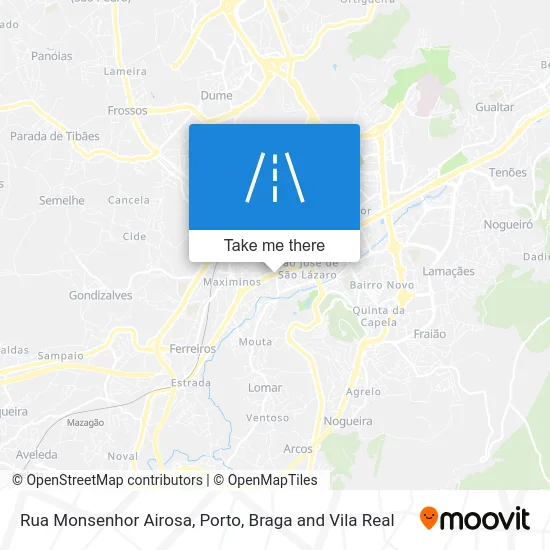Rua Monsenhor Airosa map