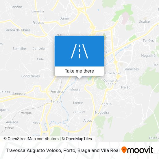 Travessa Augusto Veloso mapa