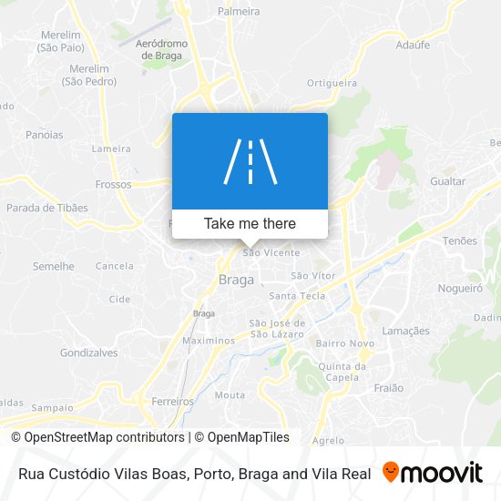 Rua Custódio Vilas Boas mapa