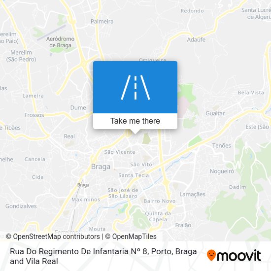 Rua Do Regimento De Infantaria Nº 8 mapa
