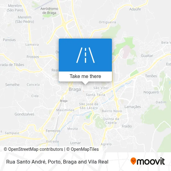 Rua Santo André map