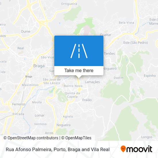Rua Afonso Palmeira mapa