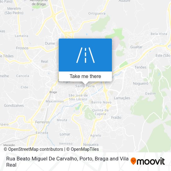 Rua Beato Miguel De Carvalho mapa