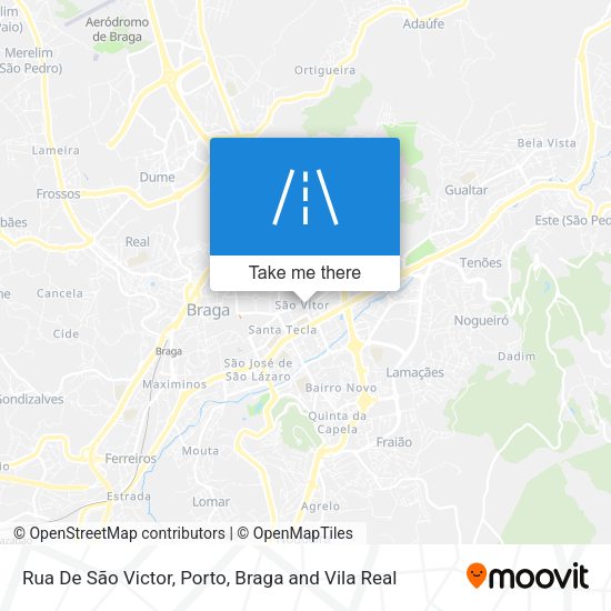 Rua De São Victor mapa