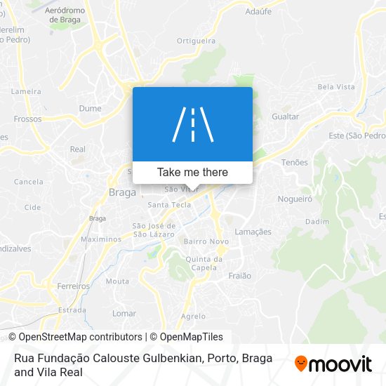 Rua Fundação Calouste Gulbenkian map