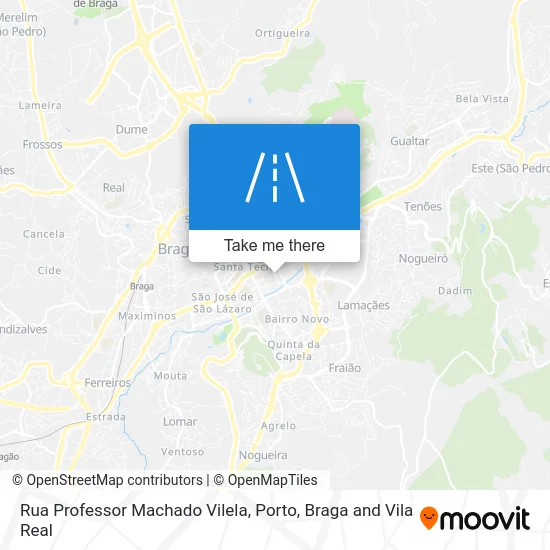 Rua Professor Machado Vilela map