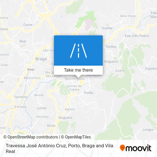 Travessa José António Cruz mapa