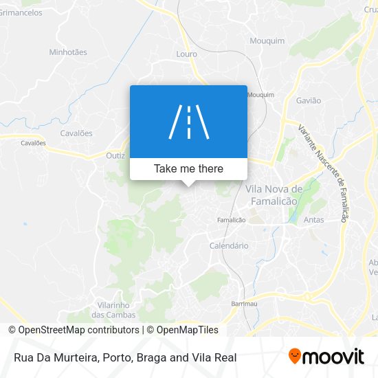 Rua Da Murteira mapa