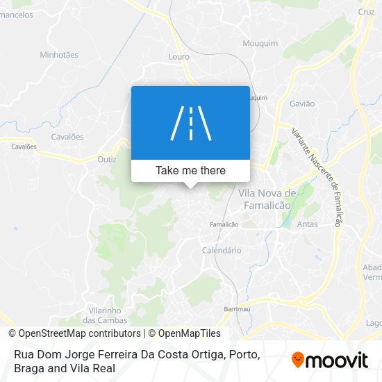 Rua Dom Jorge Ferreira Da Costa Ortiga map