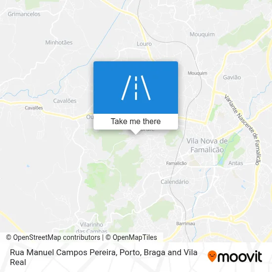 Rua Manuel Campos Pereira map