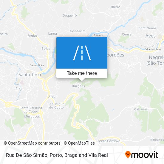 Rua De São Simão map