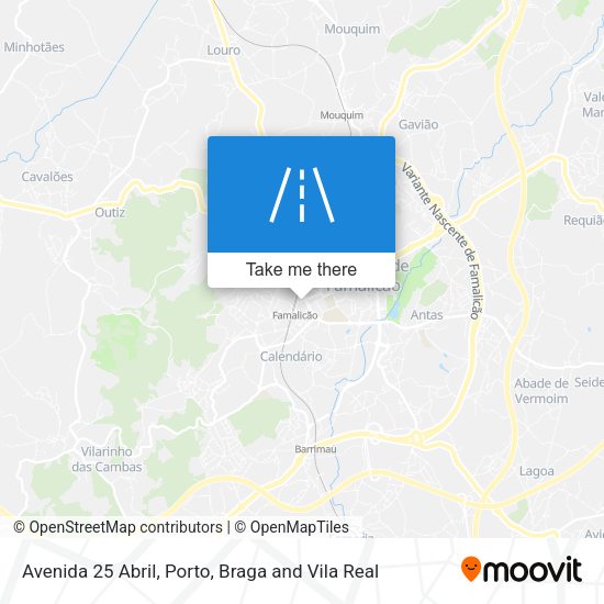 Avenida 25 Abril mapa