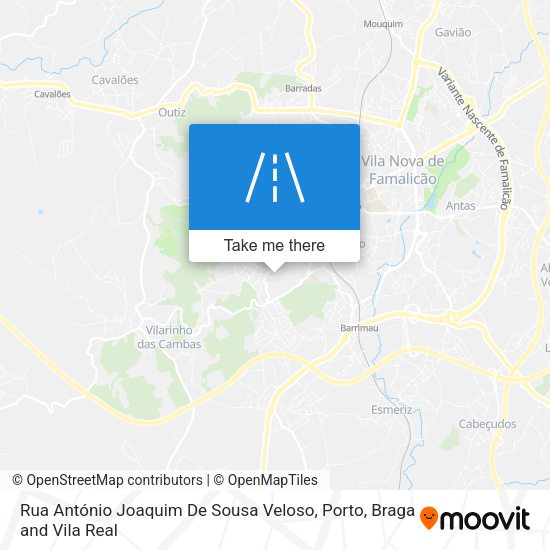 Rua António Joaquim De Sousa Veloso mapa