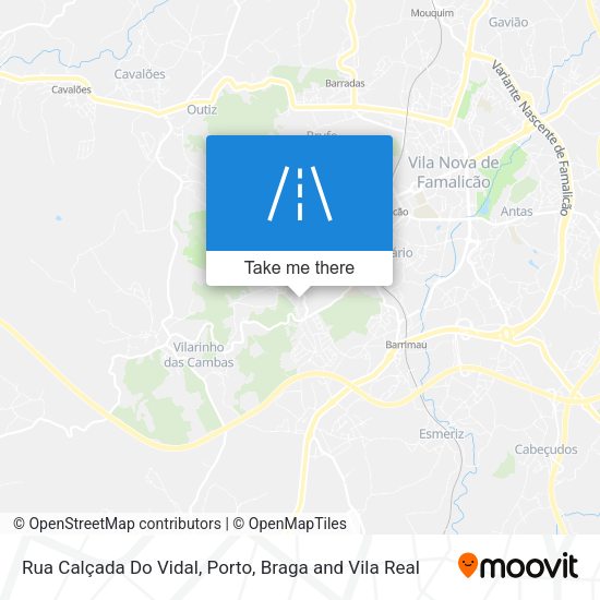 Rua Calçada Do Vidal map