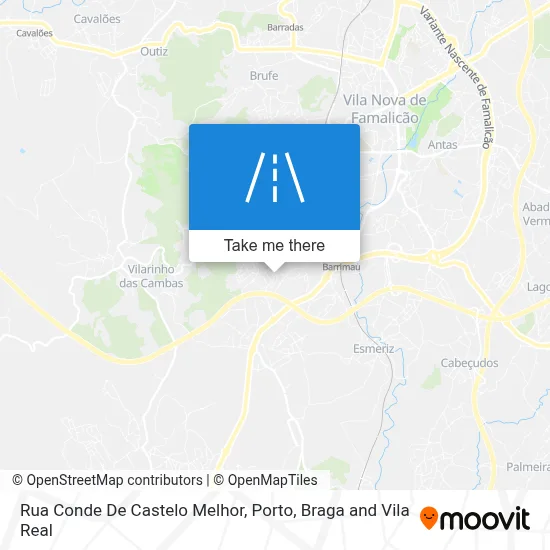 Rua Conde De Castelo Melhor map